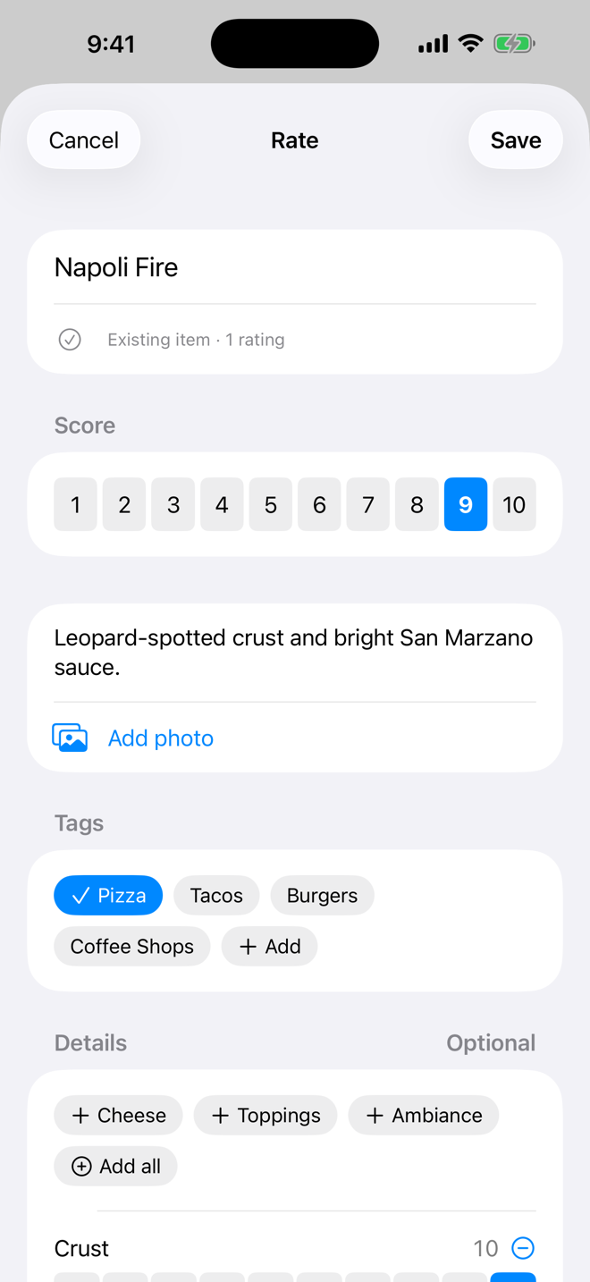 Rate - Light